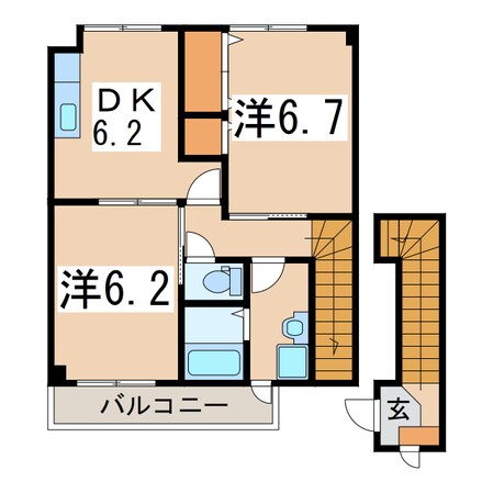 ハナブサの物件間取画像